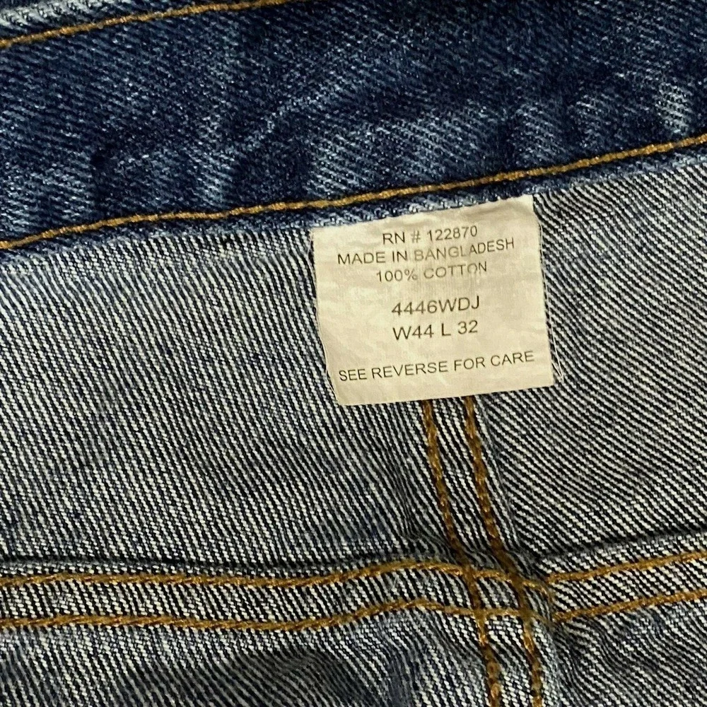 Ozark Overall Co Jeans 44x32 Straight Leg High Rise‎ Dark Wash Classic Fall